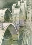 Die kühnen Brückenkonstruktionen der Reichsautobahn wurden in Architekturzeitschriften gerne dokumentiert. Foto vom Bau der Bogenkonstruktion 1937.