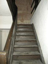 Treppenaufgang im Spittlertorturm.