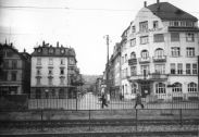Am Bahnhof Esslingen, Mai 1946. Die Stadt hatte kaum Kriegsschäden davongetragen.