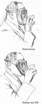 Das Prinzip der Gesichtsmaske, die mit Riemen am Kopf festgezurrt werden kann, ist auch heute noch üblich.