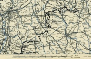 Frontverlauf am 14. April 1945. In der Nacht wurde Großbottwar mit Artillerie beschossen. (Karte 12th Army Situation Maps Archive)