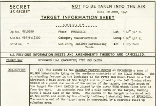 US Target Information Sheet, 28.06.1944 (Digitalhistoryarchive/NARA)