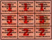 Punktmarken für Spinnstoffwaren, April 1948. Nach den ersten sehr einfachen Bezugsmarken, wurde das Design aufwändiger, um Fälschungen zu erschweren.